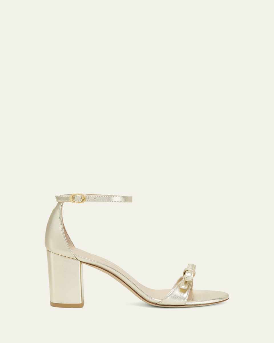 Nudist Felicity Metallic Ankle-Strap Sandals